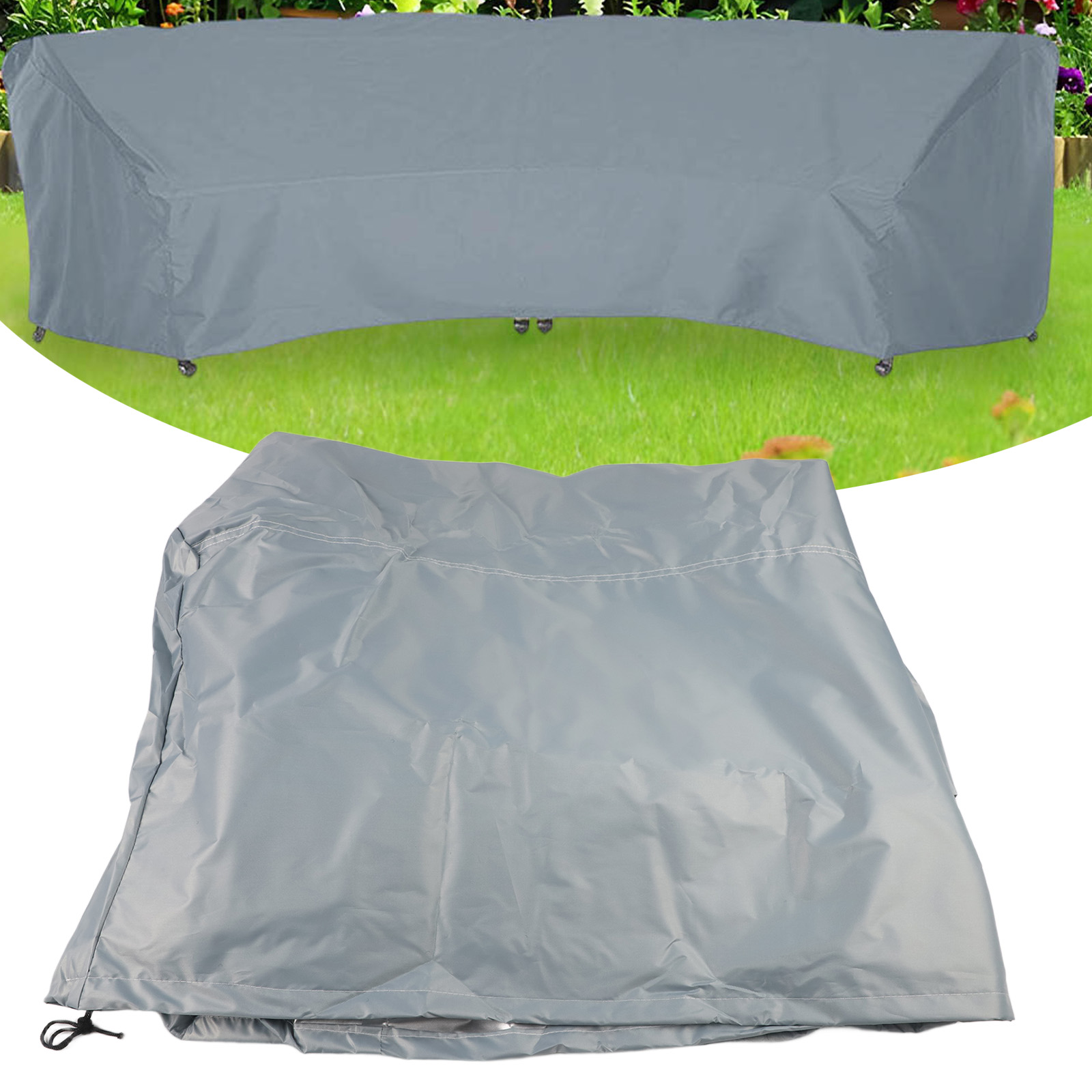 Outdoor Furniture Year Round - Curved Sofa Cover 210D Furniture Cover