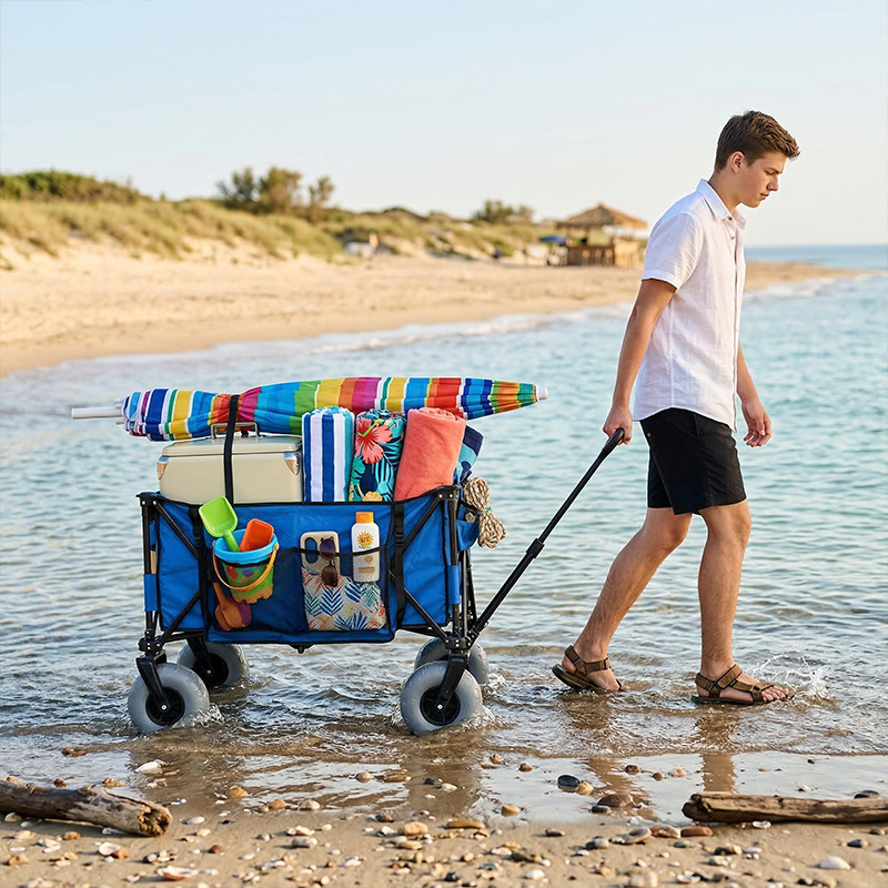 Foldable Metal Beach Wagon Qui - đánh giá và giá Outdoor Furniture Table