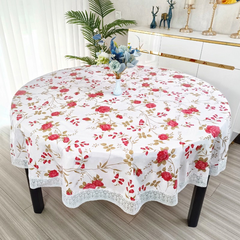 Pvc Flower Printed Round Table - đánh giá và giá Outdoor Furniture Year Round