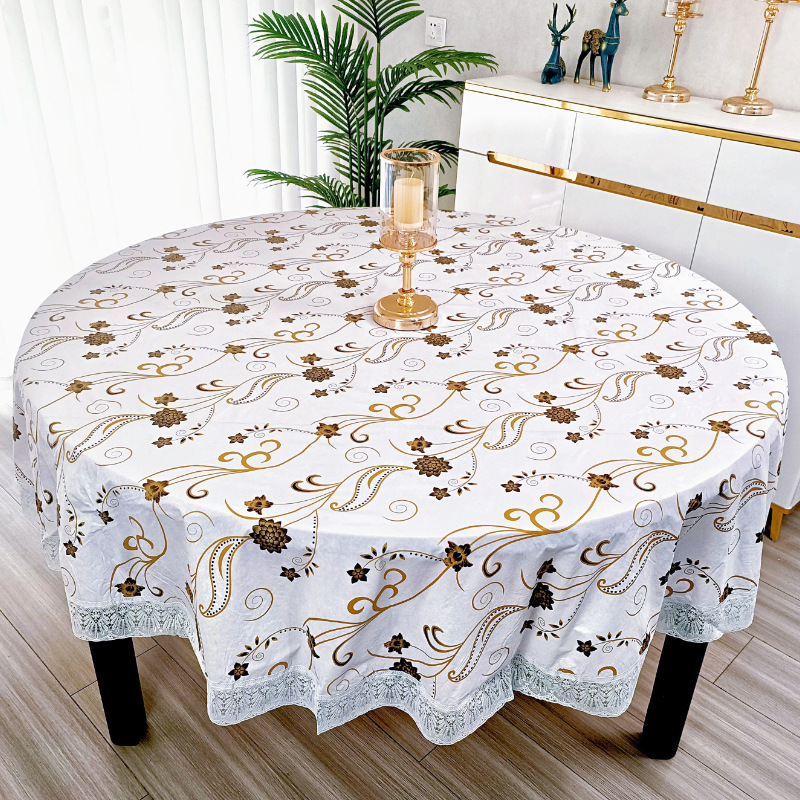 Pvc Flower Printed Round Table - đánh giá và giá Outdoor Furniture Year Round