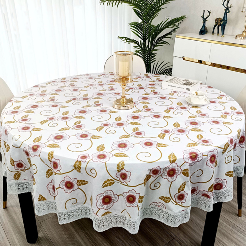 Pvc Flower Printed Round Table - đánh giá và giá Outdoor Furniture Year Round