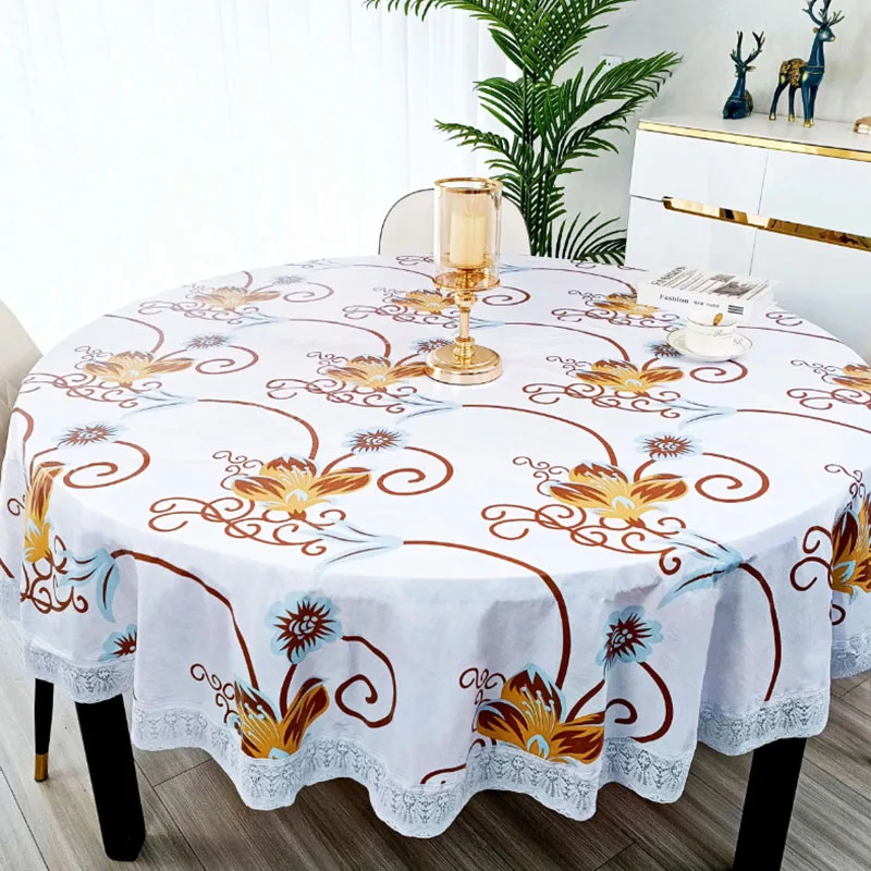 Pvc Flower Printed Round Table - đánh giá và giá Outdoor Furniture Year Round
