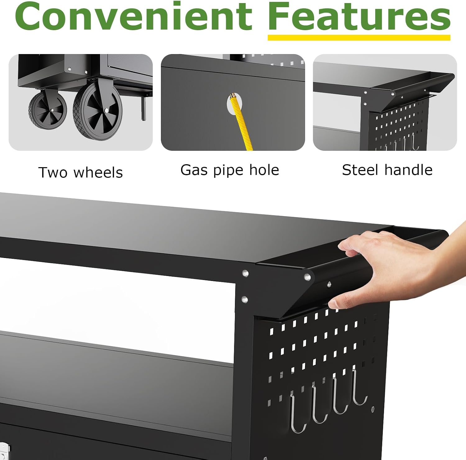 Outdoor Grill Cart Table With  - đánh giá và giá Outdoor Furniture Table