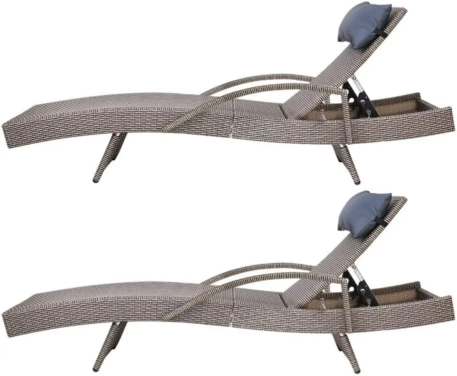 with 4 Adjustable Position Thi - đánh giá và giá Rattan Lounge Set