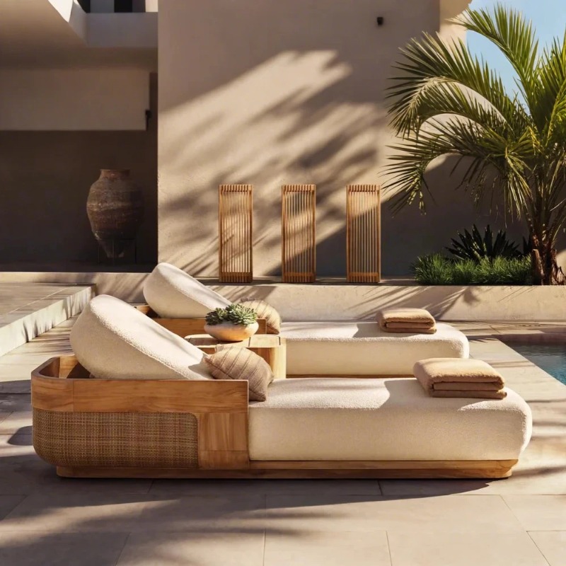 Sun Beach Lounge Chair & Daybe - đánh giá và giá Rattan Lounge Set