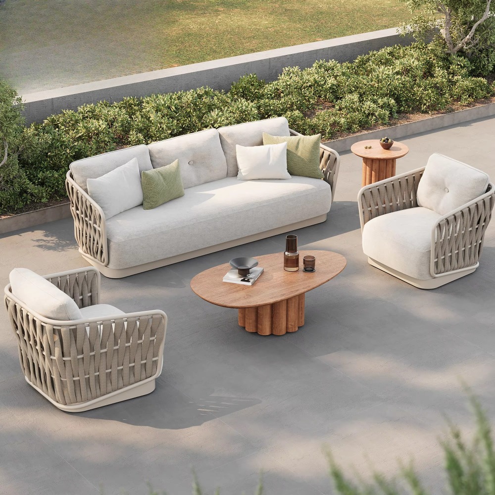 Garden Comfort Sofa Metal Set  - đánh giá và giá Rattan Lounge Set