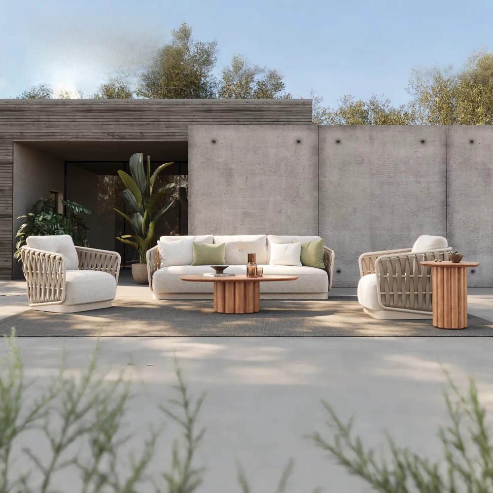 Garden Comfort Sofa Metal Set  - đánh giá và giá Rattan Lounge Set