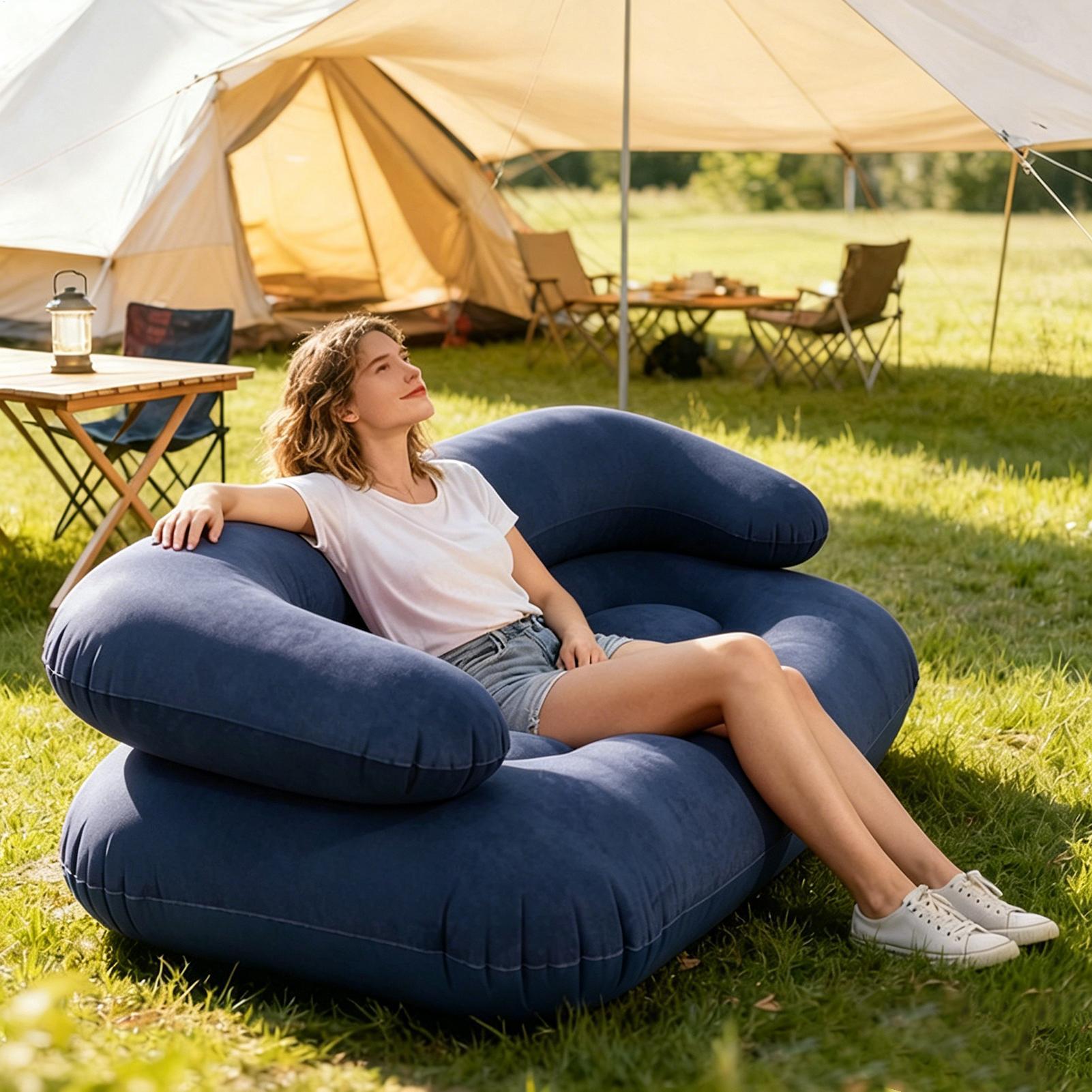 Double Inflatable Air Sofa Two - đánh giá và giá Outdoor Furniture Lounge