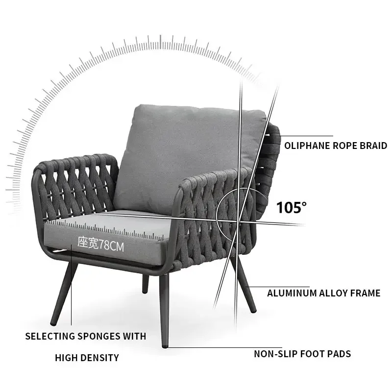 -Modern Style Grey Aluminum Ga - đánh giá và giá Outdoor Furniture From China