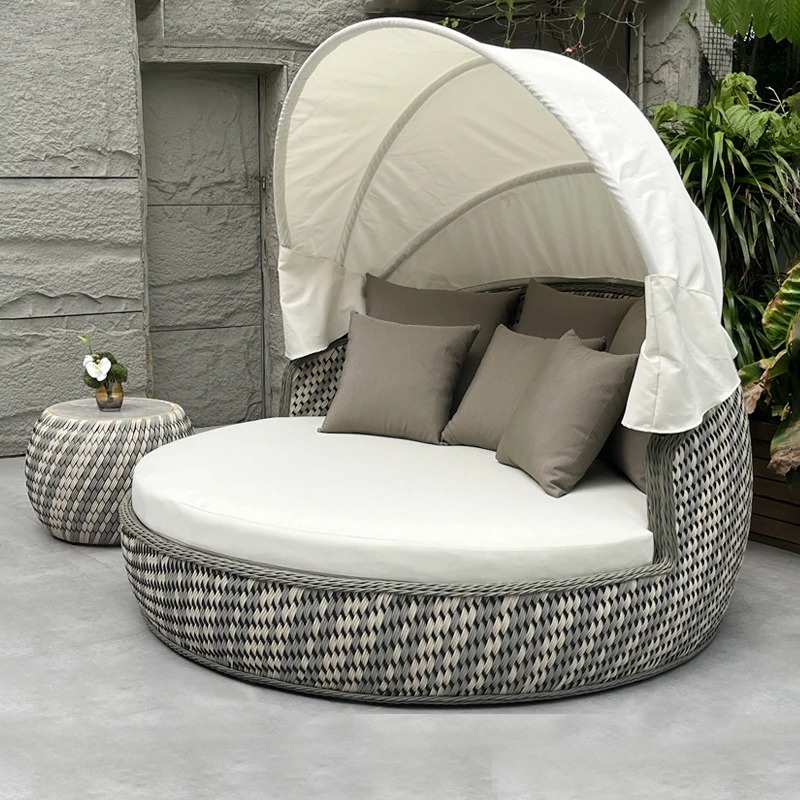 Daybed,Anti-UV Rustproof Round - đánh giá và giá Rattan Lounge Set