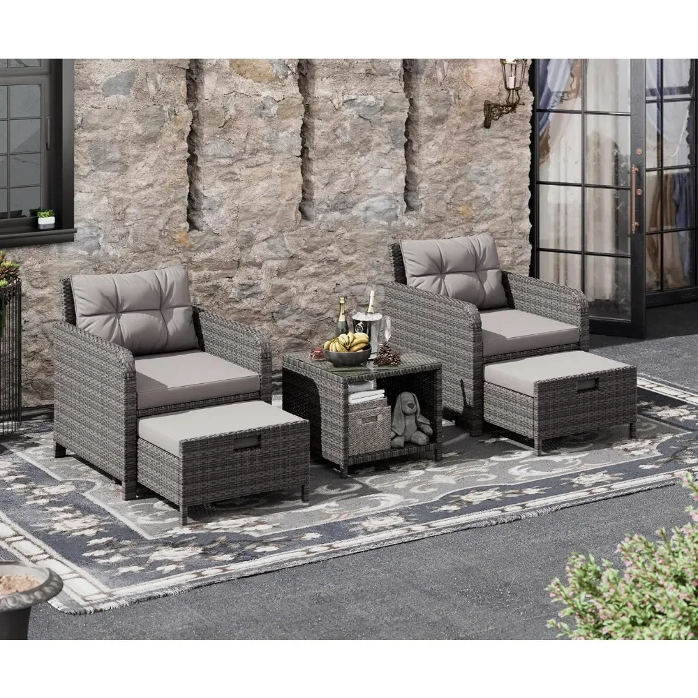 #For 5 Piece Patio Conversatio - đánh giá và giá Rattan Lounge Set