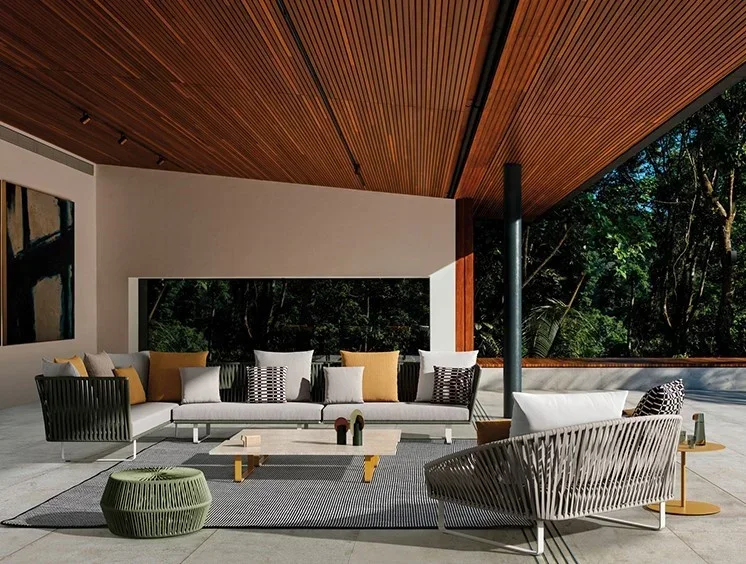 #Sofa Garden Set Curl Rattan S - đánh giá và giá Rattan Lounge Set