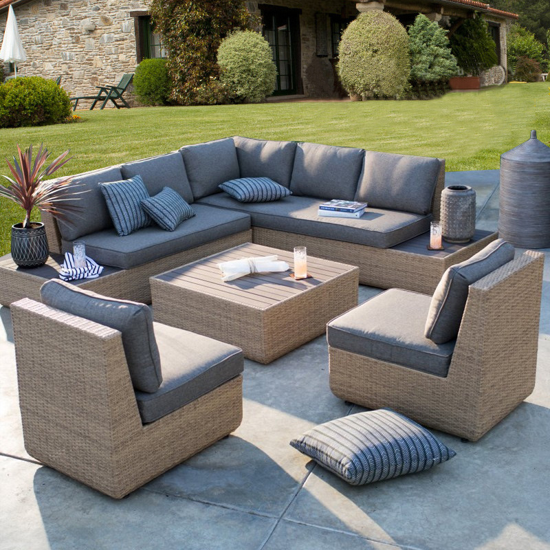 Outdoor Sofa Courtyard Rattan  - đánh giá và giá Outdoor Furniture In Sale