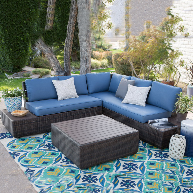Outdoor Sofa Courtyard Rattan  - đánh giá và giá Outdoor Furniture In Sale