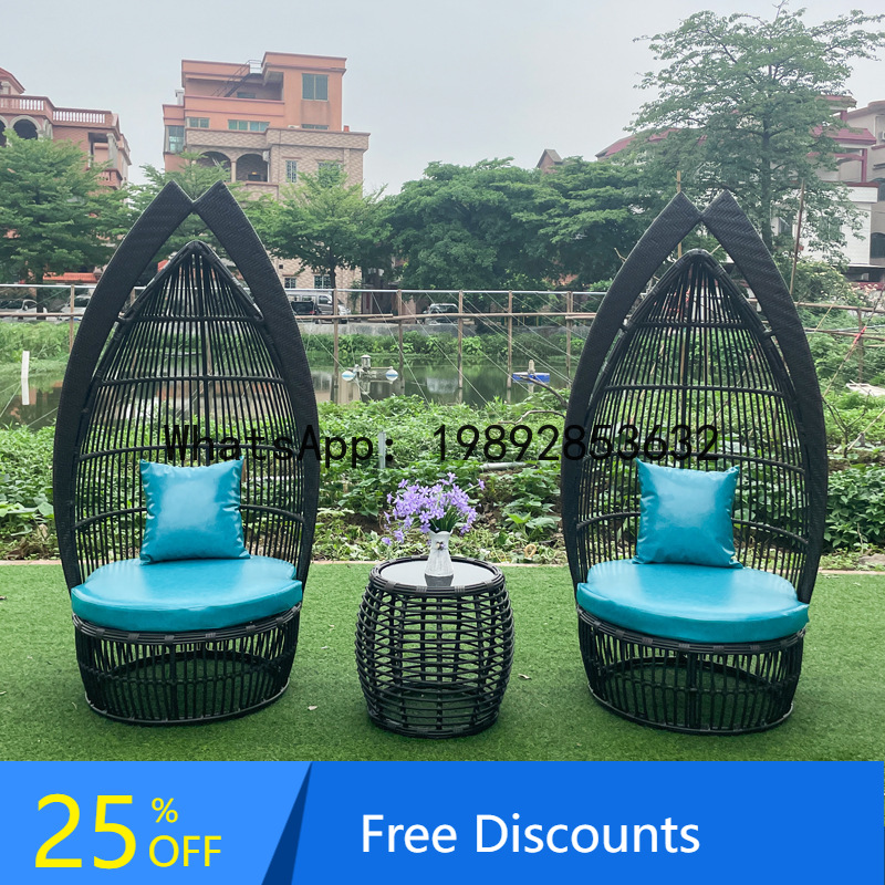 Outdoor Creative Rattan Woven  - đánh giá và giá Rattan Lounge Set