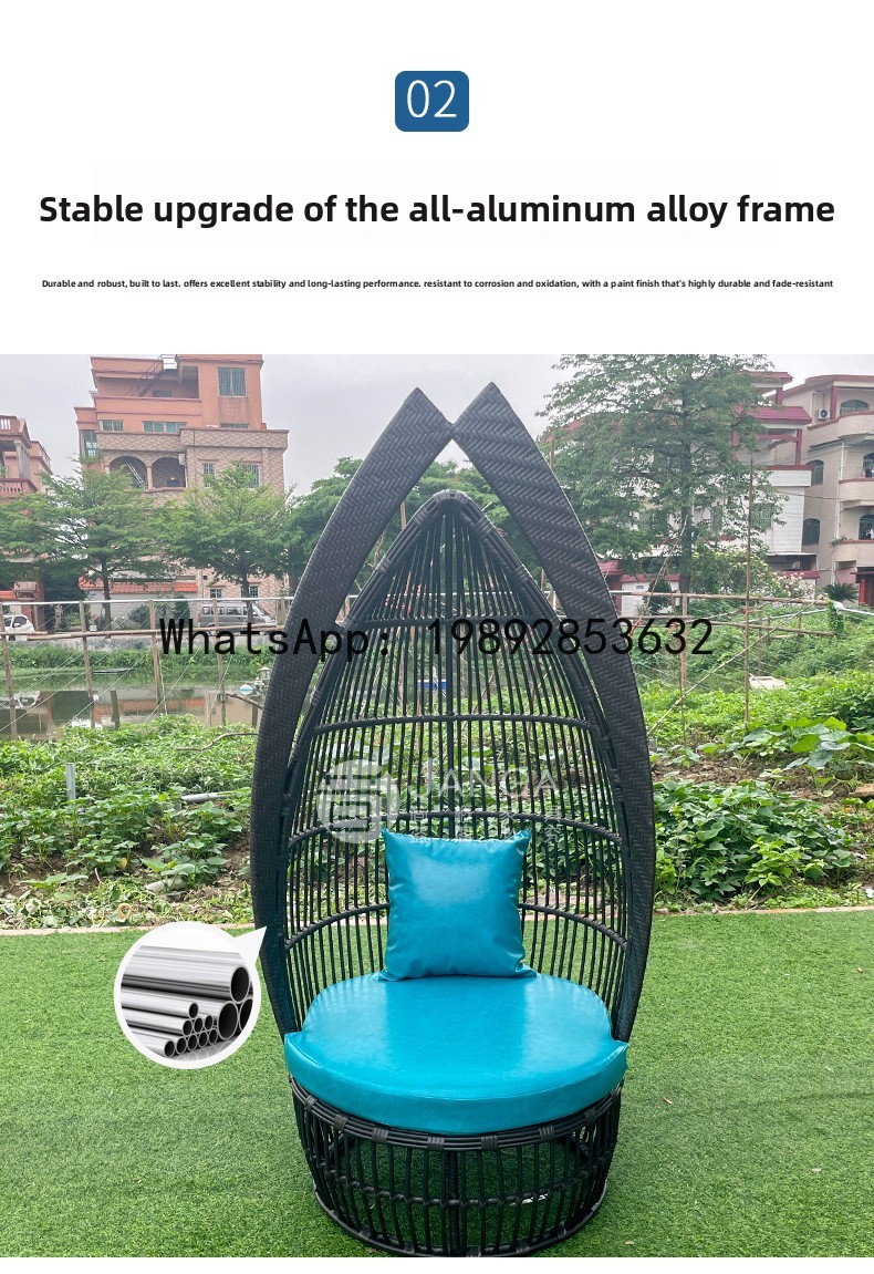 Outdoor Creative Rattan Woven  - đánh giá và giá Rattan Lounge Set
