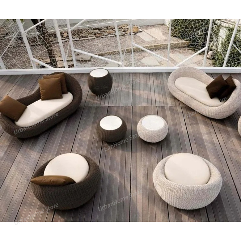 Modern Patio Furniture Rattan  - đánh giá và giá Rattan Lounge Set