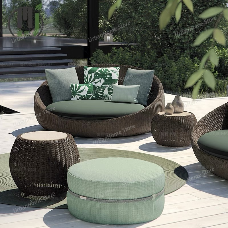 Modern Patio Furniture Rattan  - đánh giá và giá Rattan Lounge Set